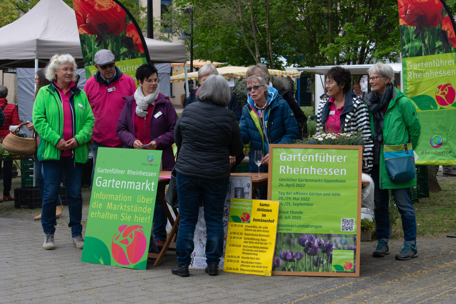 Traditioneller Gartenmarkt der Gartenführer Gartenführer Rheinhessen