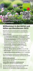 Tage der Offenen Gärten und Höfe Gartenführer Rheinhessen